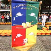Kaasdragersgilde Kaasmarkt Alkmaar - Dutch cheese market.